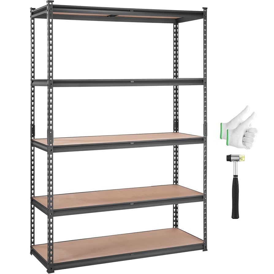 Amazon.com: VEVOR Storage Shelving Unit, 5-Tier Adjustable